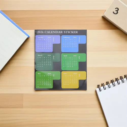 Juego De Pestañas De Índice Mensual: Pegatinas De Colores D