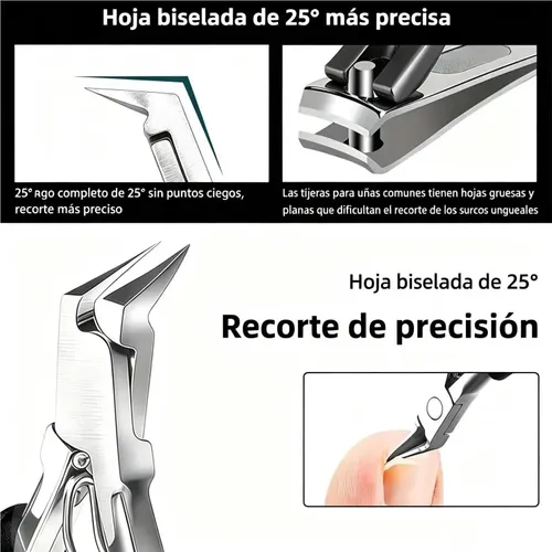 Set De Cortauñas De Acero Inoxidable 7 Piezas
