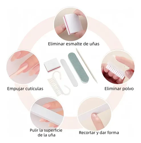 Pack 10 Kits Descartables De Manicura Profesional