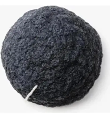 Esponja Facial Konjac Shikohin Carbón 100% Natural 9.5cm