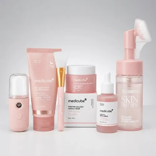 Combo Skincare Medicube Capsulas+ Mask+ Serum+ Nano +espuma
