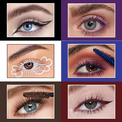Set De Rímel Y Delineador Líquido De Color Burdeos Ucanbe, R