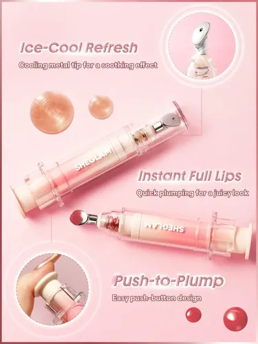 Booster Shine Plumping Lip Gloss Sheglam Nuevo Jeringa