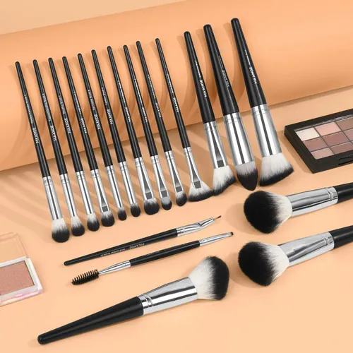 18 Piezas Brochas Set De Brochas Maquillaje Profesional Colo
