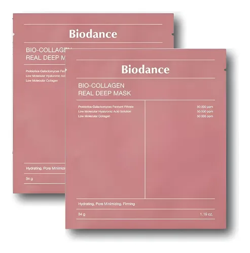 Pack X2 Mascarilla Facial Biodance Absorbible Colageno Korea