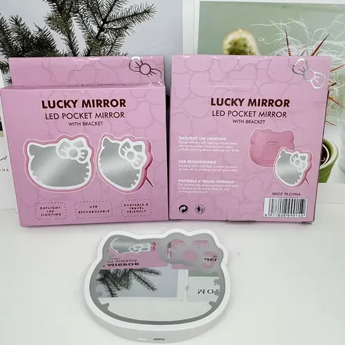 Hello Kitty Espejo De Luz Led Espejo Cosmético B Yyt