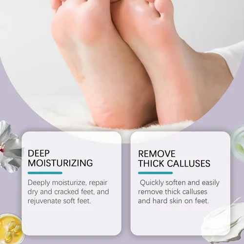 Práctica Crema Para El Cuidado De Los Pies Ouhoe, Suave E Hi