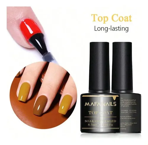 Jjwww)set De Esmaltes De Uñas En Gel Con Base De 8,5 Ml, 2 U