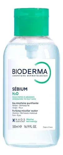 Agua Micelar Bioderma Sebium H2o Limpiador Facial Y