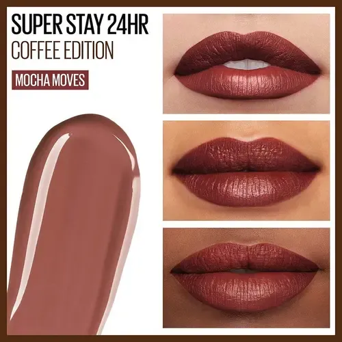 Labial Maybelline Líquido Indeleble Superstay 24h Color 340 Mocha Moves