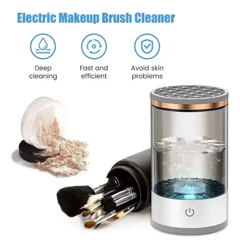 Limpiador Brochas Pinceles Maquillaje Eléctrico Usb Make Up