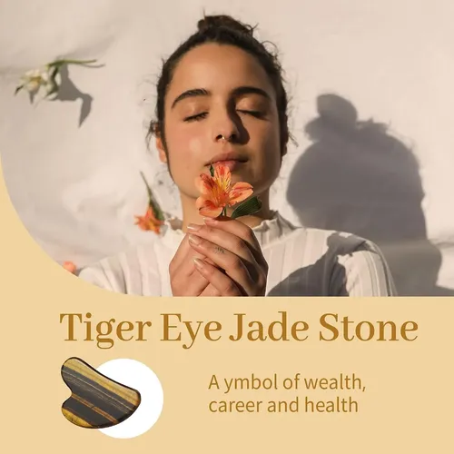 Herramienta Gua Sha Jade Natural Para Masaje Facial
