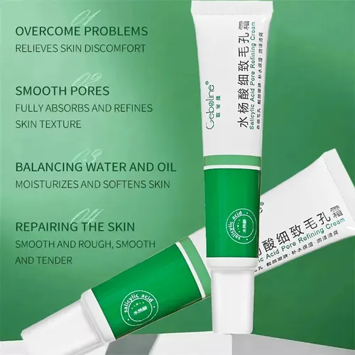 Crema Facial Con Ácido Salicílico 20ml Para Poros