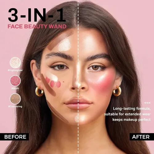 Set De Barras Para Contorno Facial, Barra Iluminadora Y Barr