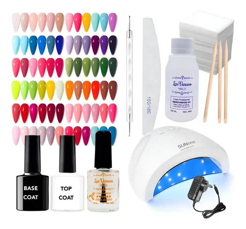 Kit Inicial 48w Manicura Gel Esmalte Removedor Cabina Led/uv