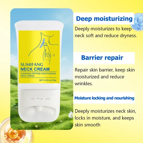 Crema De Cuello Roll-on: Péptidos, Hidratante, Reafirma Y Su