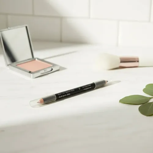 Lápiz Delineador De Ojos Avon 2 En 1 Punta Beige Y Gris.