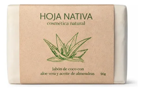 Jabón En Barra Natural Artesanal 90g Pack X3 Hoja Nativa