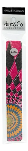 Diswald & Co Lima Recta Estampada Uñas Manicuría Cod. 1252
