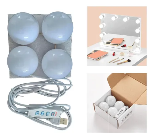 Luces De Espejo De Tocador Simples Montadas En La Pared Para