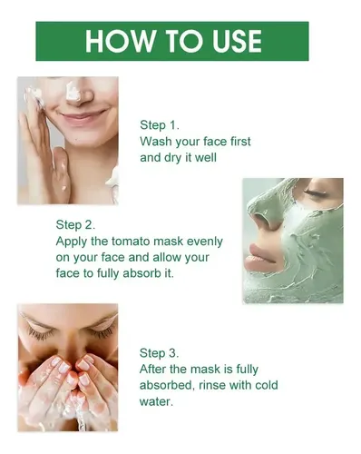 .mascarilla De Tomate Verde, Mascarilla Facial De Arcilla