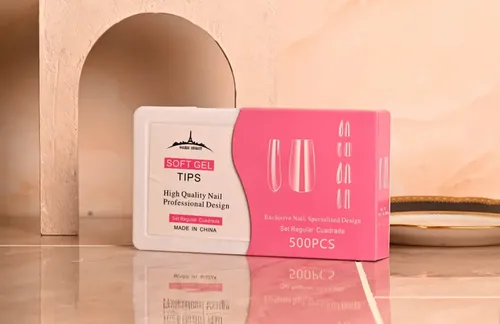 Kit Tips Soft Gel Caja X500u, Paris Night ,kapping Gel Uñas