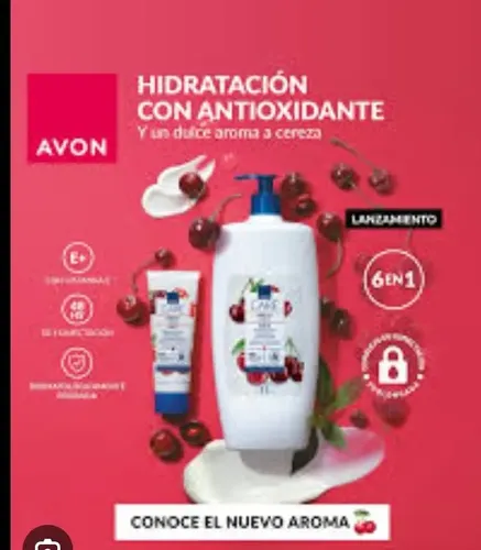 Locion Corporal Avon Care Hidratacion Antioxidante Cereza 1l