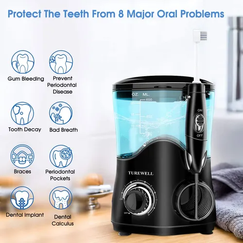 Hidropulsor Dental Turewell Fc162 De 600 Ml Con 10 Niveles D