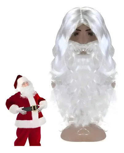 Peluca Y Barba Santa Claus Disfraz Fiesta Navidad /56