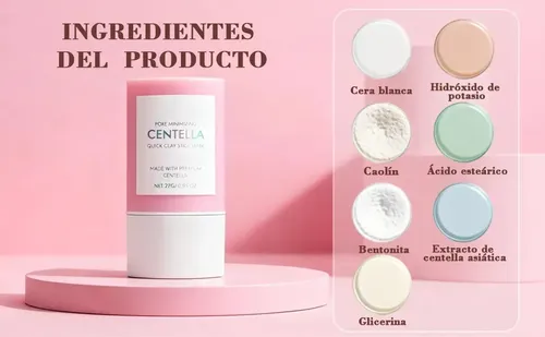P/j Mascarilla De Arcilla En Barra Con Centella Asiática