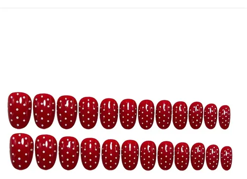 Calcomanías De Uñas De San Valentín, Vintage, Rojas A