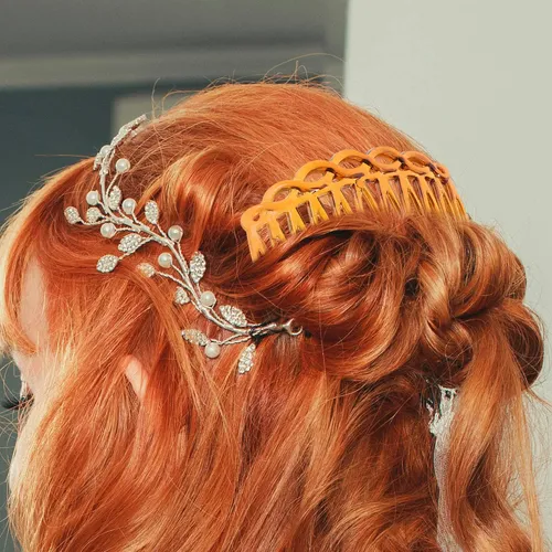 Peines Laterales Para Cabello Mujer, Set 12 Piezas Retro