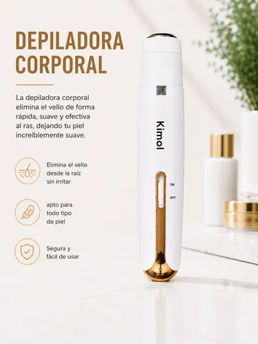 Depiladora Eléctrica Usb Recargable Portátil Corporal