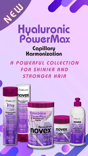 Kit Shampoo  Acondicionador Hialuronico Power Max Novex Vega