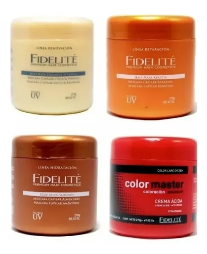 Mascaras Fidelite X4 Un Acida Coco Keratina Almendras Cowash