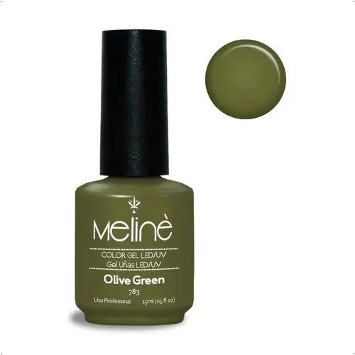 Esmalte Meline Nuevos Colores Gel Uv/led Semip. X 15 Ml Color 783 Olive Green