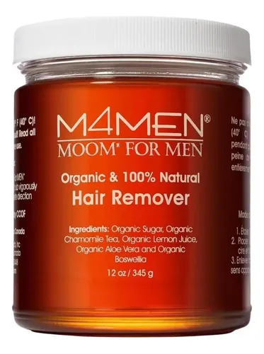 Cera Moom Orgánica Para Depilación Masculina 12 Oz
