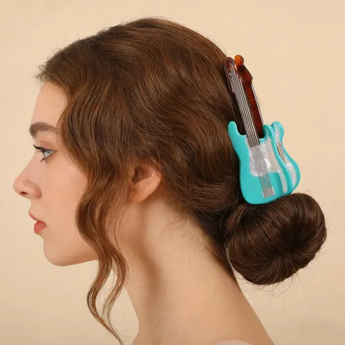 Pinzas De Pelo Con Forma De Guitarra Para Mujeres