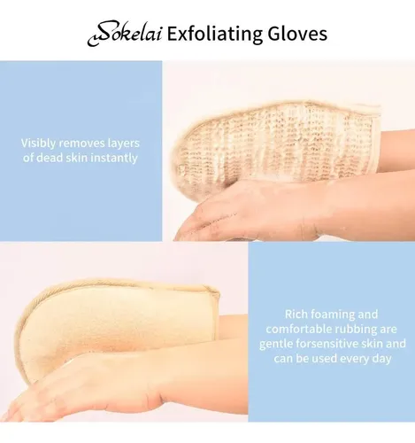 Guante Exfoliante De Baño Doble Cara, Sisal Y Algodón