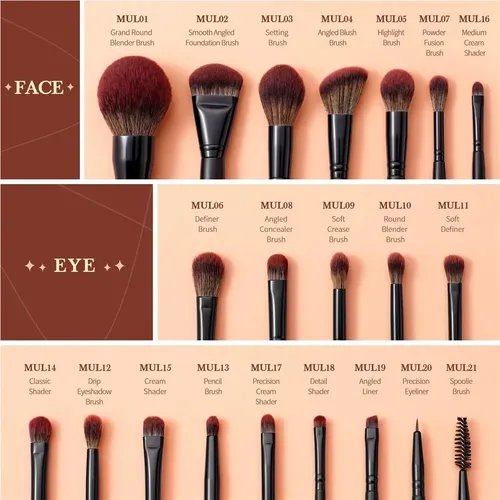 Sistema Completo Del Sistema De Cepillo Del Maquillaje