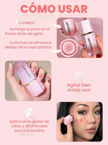 Color Bloom Sheglam Rubor 6 Tono Del Maquillaje Tono Del Maquillaje Love Cake