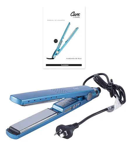 Planchita Para El Pelo Care By Gadnic Pantalla Lcd Celeste