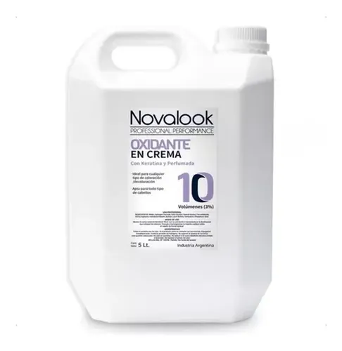 Crema Reveladora Novalook Con Keratina 10 Volumenes 5 Litro