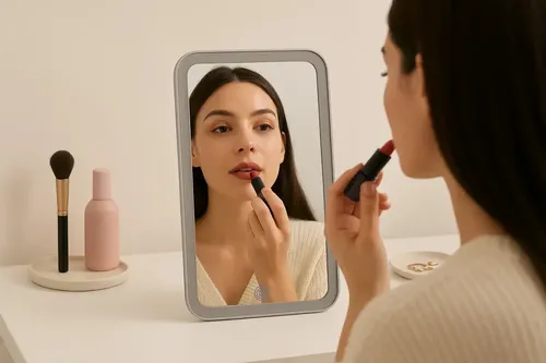 Espejo Para Maquillaje Con Luz Led Panel Touch