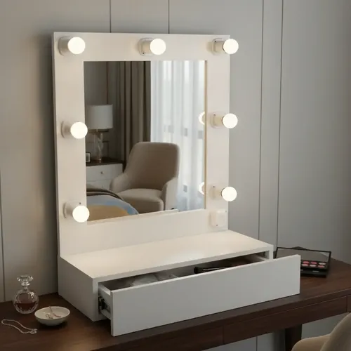 Espejo Maquillaje 70×60 Led 7 Luces Hollywood Todoespejos