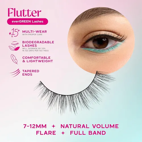 Pestañas Postizas Biodegradables Flutter Multi-pack