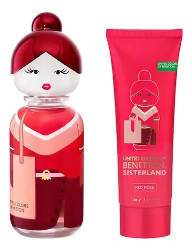 Benetton Sisterland Red Rose – Edt 80 Ml + Loción Corporal 7