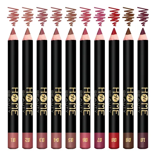 Juego De Lápices Labiales Mate 10 Colores 7v Home Beauty