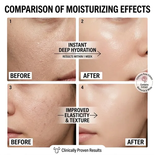 =mascarilla Facial De Gel Rosa, Tratamiento Hidratante E N