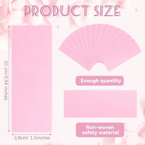 Cintas De Cera No Tejidas Blulu Rosa 400u Faciales Y
